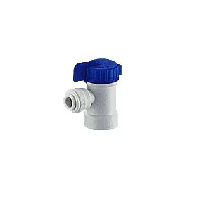   Elzárócsap víztartályokhoz 3/8" cső x 1/4" menet, Quick, könyök