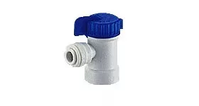 Elzárócsap víztartályokhoz könyök 3/8" cső x 3/8" menet - Quick