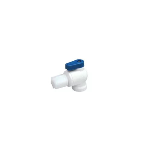 Elzárócsap víztartályokhoz 1/4"x1/4", Jaco, íves könyök
