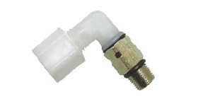 Visszacsapószelep könyök 1/4" cső x 1/8" menet - Jaco