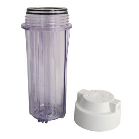   PurePro 10"-os Szűrőház átlátszó, dupla "O" gyűrűs, 1/4" csatlakozással