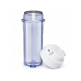   PurePro 10"-os Szűrőház átlátszó, dupla "O" gyűrűs, 1/4" csatlakozással