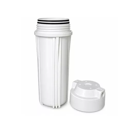 PurePro 10"-os Szűrőház fehér, dupla "O" gyűrűs, 1/4" csatlakozással