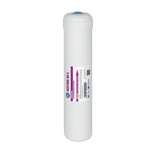 Aquafilter kevertágyas (anion és kation) gyantás vízlágyító + sótalanító egység - BELSŐMENETES - 12" x 2,5" - In-Line - BM