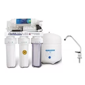   PurePro EC105P RO víztisztító nyomásfokozóval, nyomógombos csappal