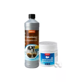   COFFIX kávégép karbantartó készlet - Vízkőoldó-1000 ml, Tisztítótabletta-30 db