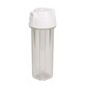   Aquafilter 10"-os Szűrőház átlátszó, dupla "O" gyűrűs, 1/4" csatlakozással