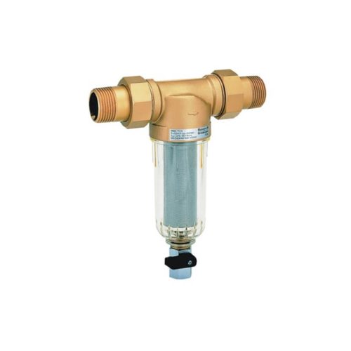 Rézfejes mosható előszűrő nyomásmérővel, 50 mikron 3/4"