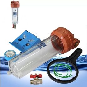   Aquafilter 10"-os leeresztő csapos szűrőház meleg vízhez