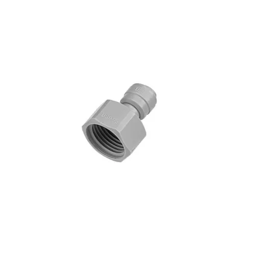 Belsőmenetes egyenes bekötő-idom 3/8" cső x 1/2" menet - Quick - NSF