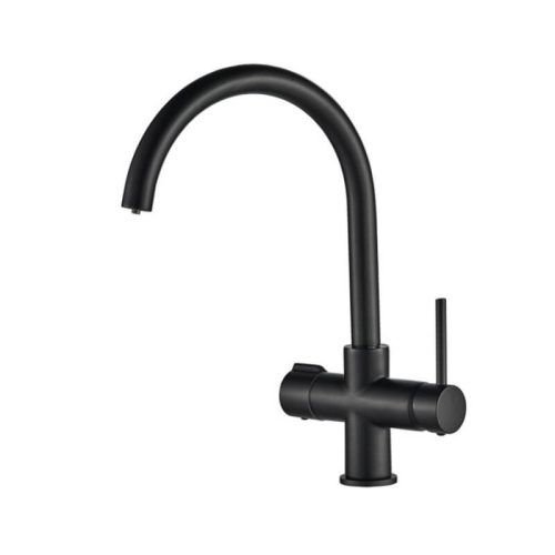 Konyhai csaptelep víztisztítóhoz 4-utas Modern dizájn - matt fekete