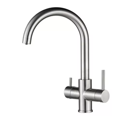 Konyhai csaptelep víztisztítóhoz 4-utas klasszik dizájn - inox