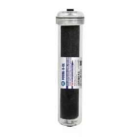   Aquafilter Aktív szén szűrőbetét, átlátszó házban - 12 x 2,5" - In-line, belsőmenetes - BM