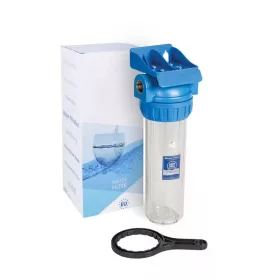   Aquafilter 10"-os Szűrőház 1/2" csatlakozással, 3 részes, max.: 6 bar