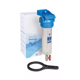   Aquafilter 10"-os Szűrőház 3/4" csatlakozással, leeresztő csappal, max.: 6 bar