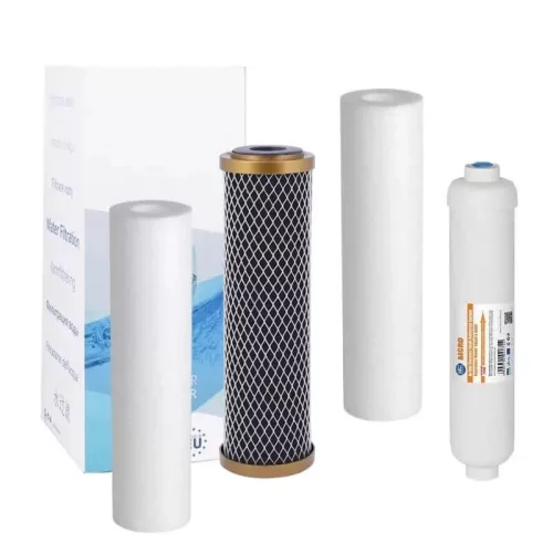 Aquafilter 4 részes elő és utó-szűrőbetét szett RO rendszerekhez-Gold