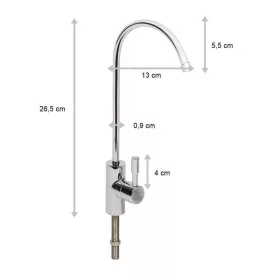   Aquafilter Csaptelep víztisztítóhoz 1-utas Modern dizájn - króm