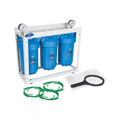Aquafilter HHBB10B központi vízszűrő rendszer nyomásmérőkkel