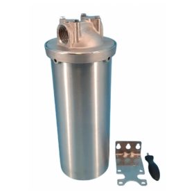   HomeWater 10"-os BIGBLUE rozsdamentes szűrőház 1" csatlakozással, meleg vízre