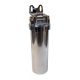 HomeWater 10"-os rozsdamentes szűrőház 3/4" csatlakozással, meleg vízre