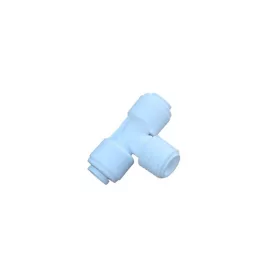   Külsőmenetes "T" elosztó bekötő-idom 1/4" cső x 1/4" menet x 1/4" cső - Quick
