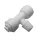 Külsőmenetes "T" elosztó bekötő-idom 3/8" cső x 1/4" menet x 1/4" cső - Quick