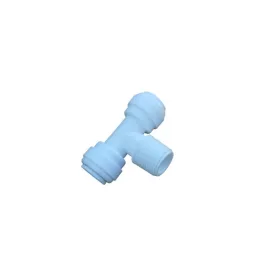  Külsőmenetes "T" elosztó bekötő-idom 3/8" cső x 3/8" menet x 3/8" cső - Quick