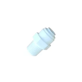   Külsőmenetes egyenes bekötő-idom 1/4" cső x 1/4" menet - Quick