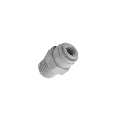 Külsőmenetes egyenes bekötő-idom 1/4" cső x 3/8" menet - Quick - NSF