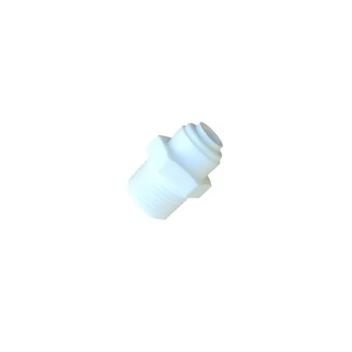 Külsőmenetes egyenes bekötő-idom 1/4" cső x 3/8" menet - Quick