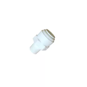   Külsőmenetes egyenes bekötő-idom 3/8" cső x 1/4" menet - Quick