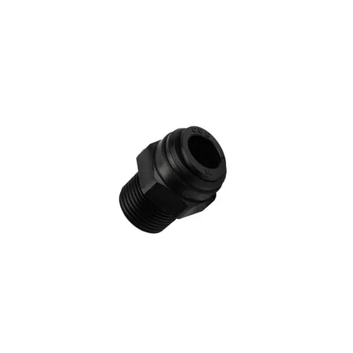 Külsőmenetes egyenes bekötő-idom 6 mm cső x 3/8" menet - Quick-NSF