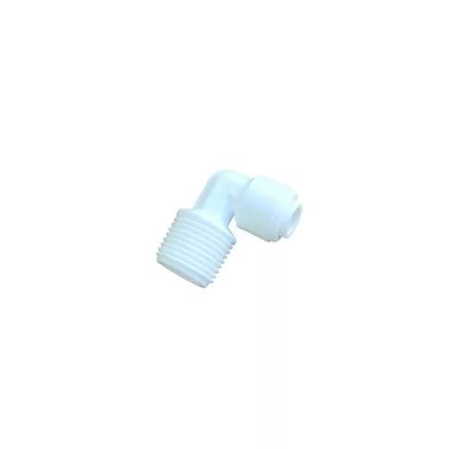 Külsőmenetes "L" könyök bekötő-idom 1/4" cső x 1/2" menet - Quick