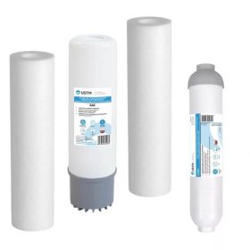   Klasszikus RO elő és utó-szűrőbetét szett - 4 - GAC - (utószén belsőmenetes)