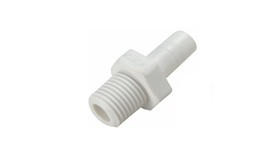 Tömlős külsőmenetes egyenes bekötő-idom 1/4" menet x 1/4" tömlő vég
