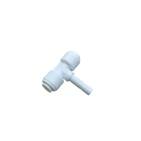   Tömlős "T" elosztó bekötő-idom szimmetrikus 1/4" cső x 1/4" tömlő vég x 1/4" cső - Quick