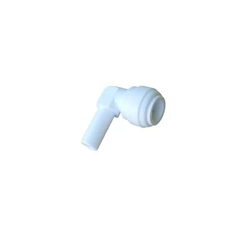 Tömlős "L" könyök bekötő-idom (pipa) 3/8" cső x 3/8" tömlő vég - Quick