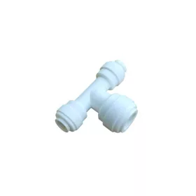   "T" elosztó-idom 1/4" cső x 3/8" cső x 1/4" cső - Quick